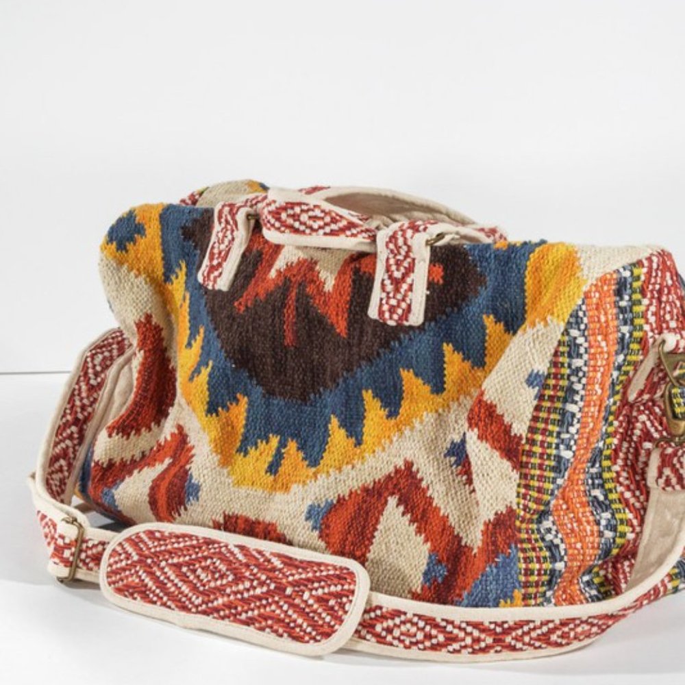 Aztec Inspired Weekender Tote Bag